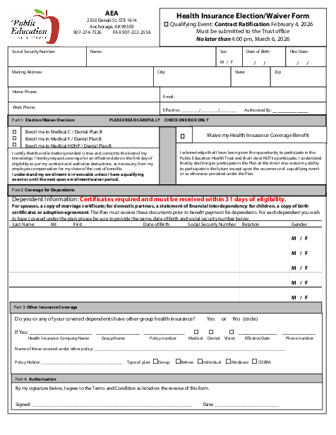 AEA FY26 Special OE form