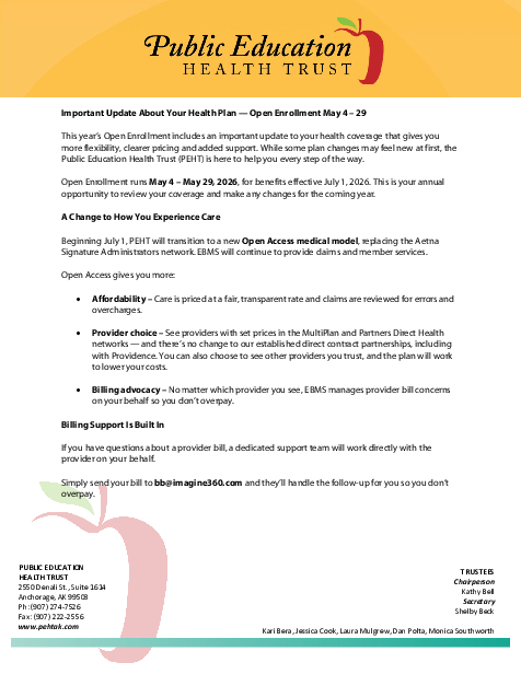 May 2026 Open Enrollment